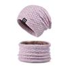 Women Autumn Winter Warm Ear Protector Hat Neck Scarf Set Cold Resistant Imitation Plus Fur Knitted Cap Sweet Cute Woolen Hat Sets