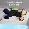 Автомобильный солнцезащитный козырек, коробка для очков, двойной зажим для солнцезащитных очков, держатель для карт и билетов, подставка, застежка, чехол для ручек, очки, автомобильные аксессуары