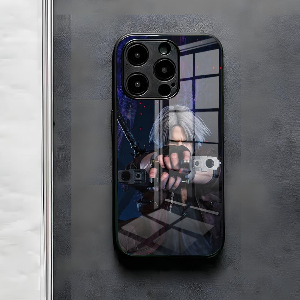 Игровой чехол для телефона D-Devil May Cry DMC для IPhone 17 Air 16 E Pro Max 15 14 13 Mini 12 Pro 11 Max Plus Черная стеклянная крышка