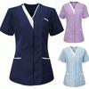 Women's Nurses Tunic  Clinic Carer V-Neck Protective Clothing Tops