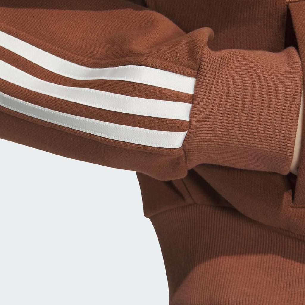 Adidas Originals Adicolor FW24 Zip Up Hooded Jacket Women Jackets Dark-Brown JM8058