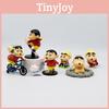 Cute Crayon Shin-chan Pvc Model Set Featuring Shinnosuke In Playful Outdoor Scenes
