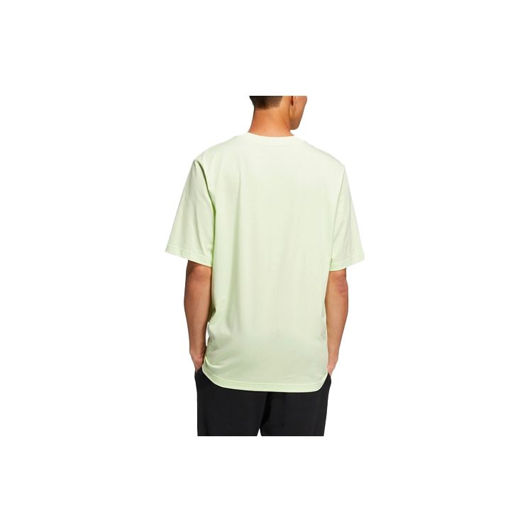 Adidas Спортивная футболка с логотипом Neo Photo Print, топы унисекс кислотно-зеленого цвета HC9745