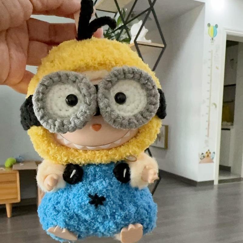 Clothes Only] For Rab Cloth Vinyl Doll Suit For LABUBU Sit Party Doll Handmade Minions Suit Doll Fashion Joker Accessories