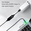 Кабель-адаптер USB C на DC5521 Зарядный шнур с 8 сменными штекерами Опционально Поддерживает от 5 В до 20 В для ноутбуков и других устройств