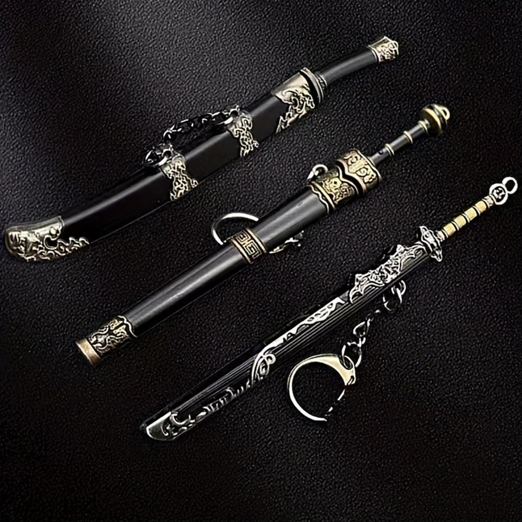 Мужская сумка, подвески, брелок, аксессуары, меч, оружие, игрушка, кулон, металлический брелок, брелок типа меча