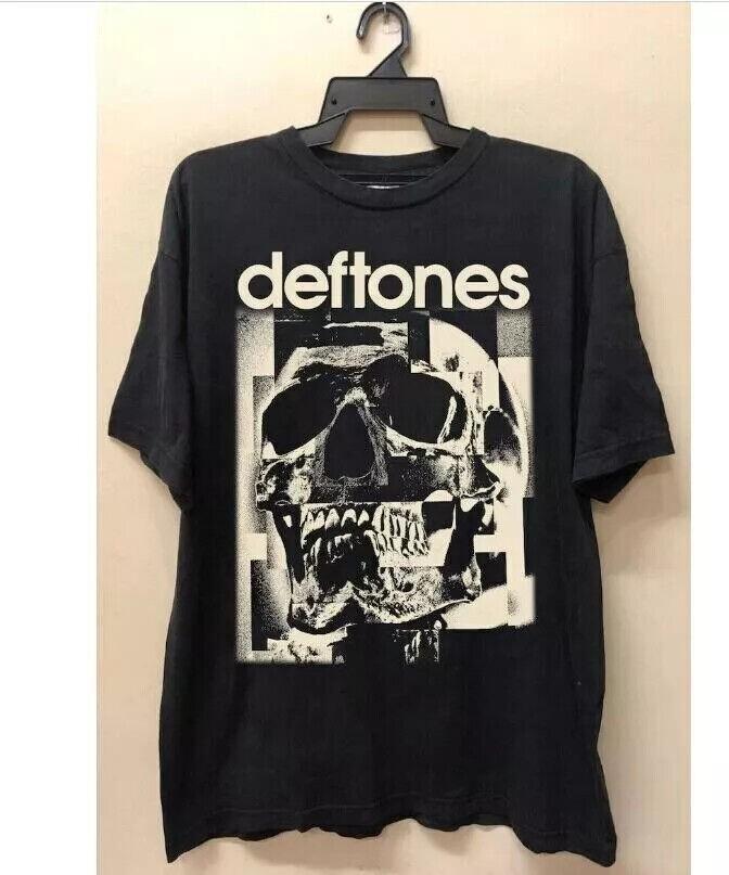 Deftones Одежда футболка Череп 90-х Deftones Винтажная Графическая Унисекс Футболка Унисекс Футболка