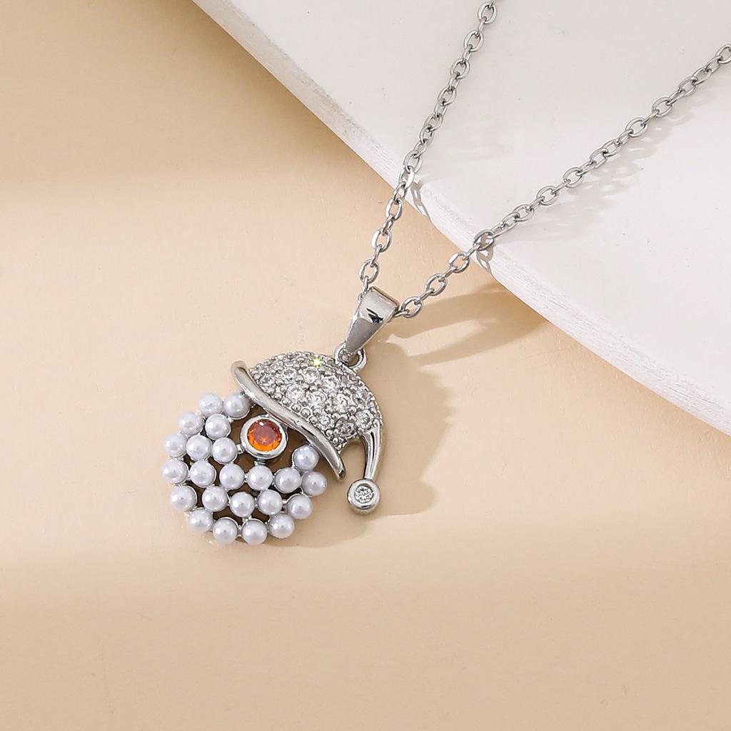 European Hot Sale Christmas Series Pendant Necklaces Light Luxury Gift TungstenCross Chain Necklaces