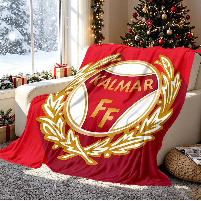 Kalmar FF Pattern Blanket for Home Decoration, Bed, Sofa, Car Travel, Camping, Suitable for All Seasons, Birthday Christmas Gift