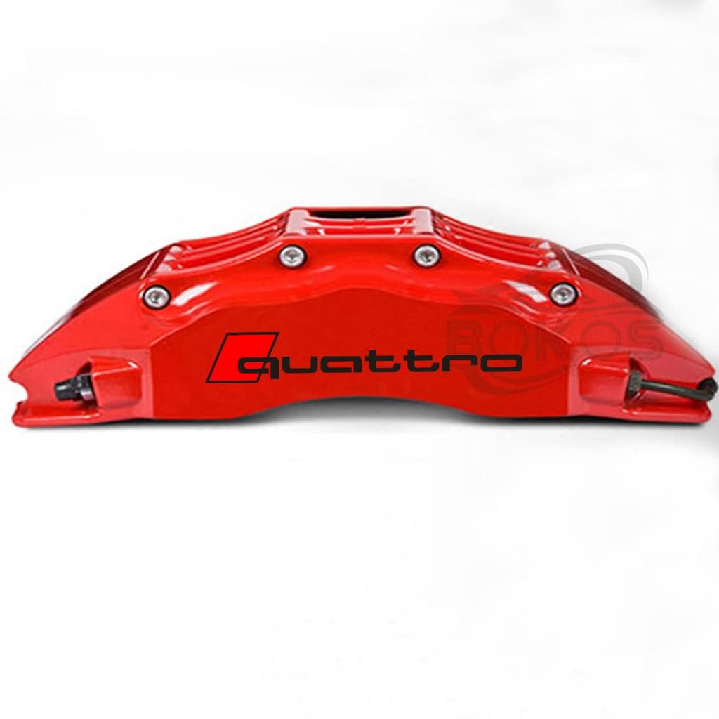 Bokos Наклейка на суппорт тормоза Наклейка-крышка суппорта тормоза Термостойкая Универсальная (В, Черный)