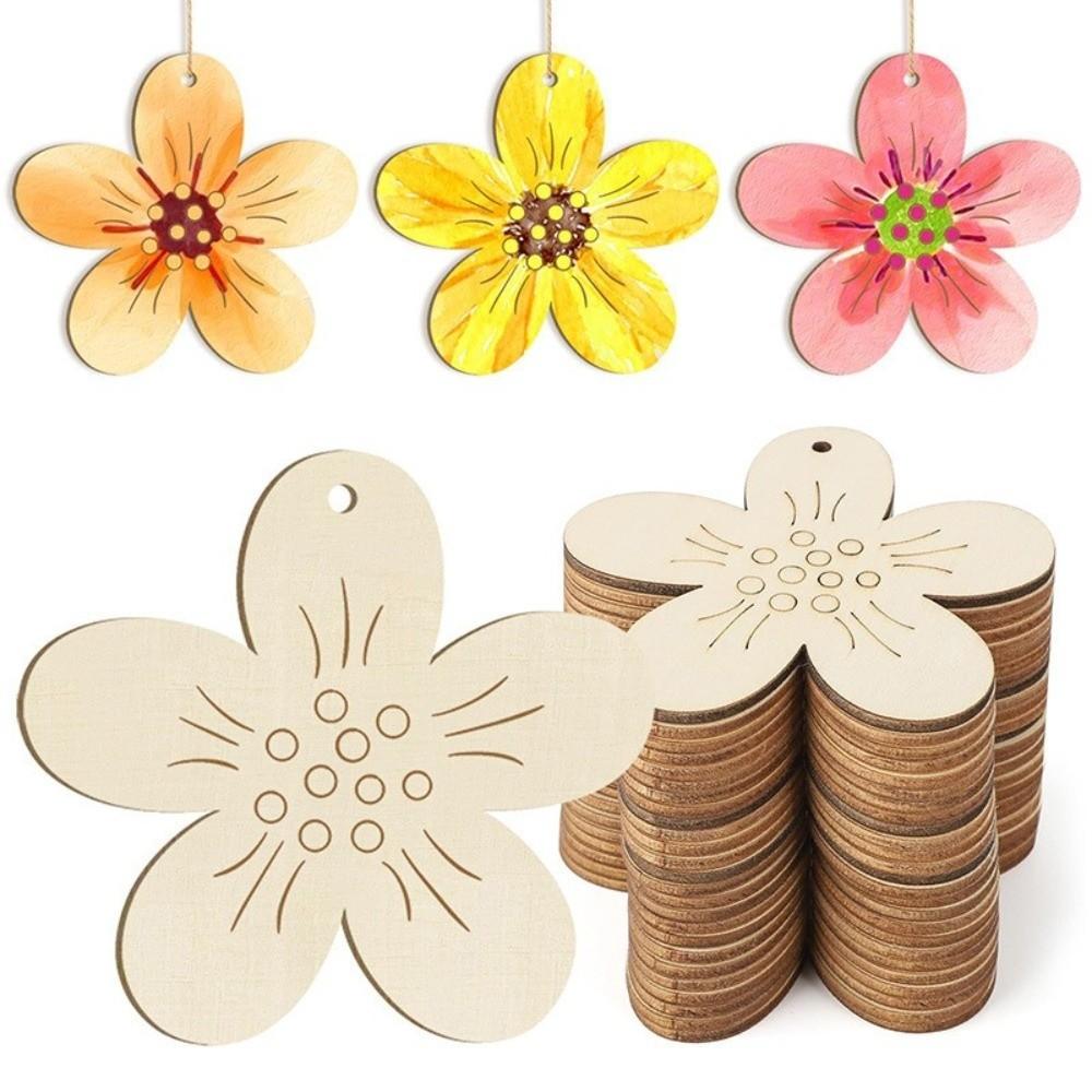 8 Pieces Unfinished Wooden Easter Egg Graffiti Painting Toy Easter Painted Crafts Home Decor