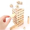 54 шт. / Компл. Творческий роман цифровой Jenga Building Block игрушки деревянный мозг игра для детей развлечения интеллект интерактивная игрушка