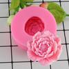 Silicone Molds 3D Peony Shape Flowers Handmade Soap Candle Mold Cake Baking Wedding Decorating Tools