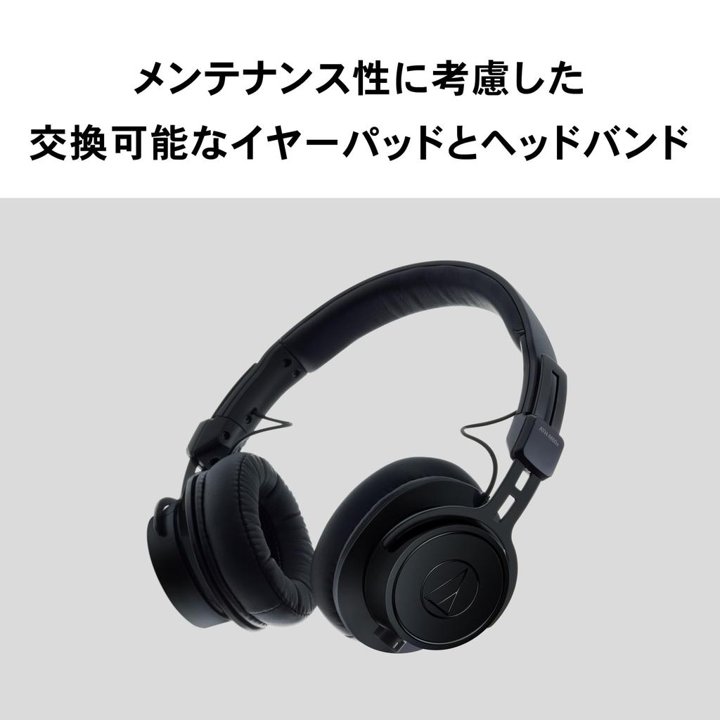 Проводные студийные накладные наушники-мониторы Audio-Technica ATH-M60xa для записи, сведения, диджеинга, создания треков и DTM