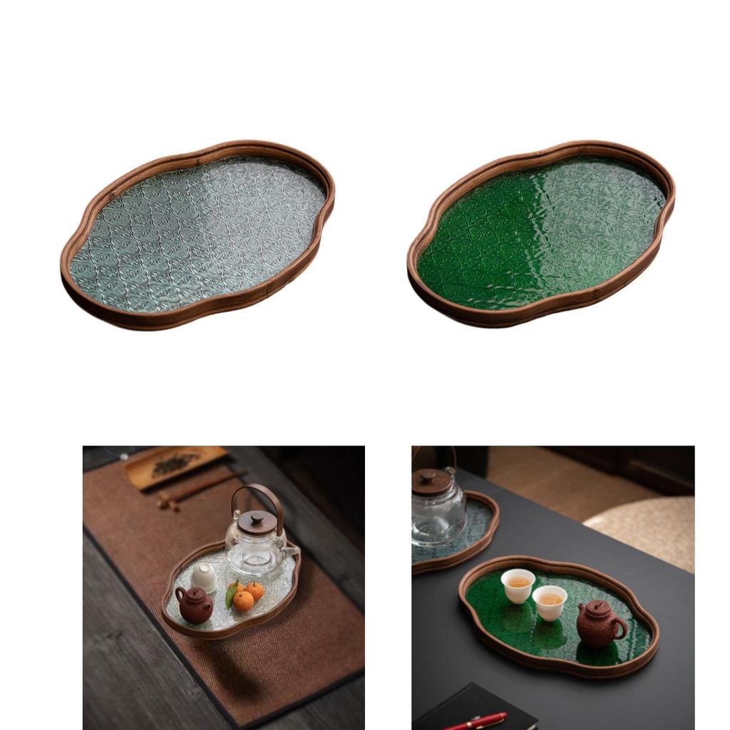 Begonia Flower Glass Tray Begonia Flower Tray for Housewarming Guest Room