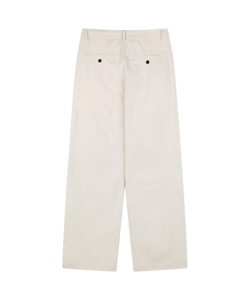 YOUNEEDGARMENTS Crease One Tuck Straight Pants (Natural)