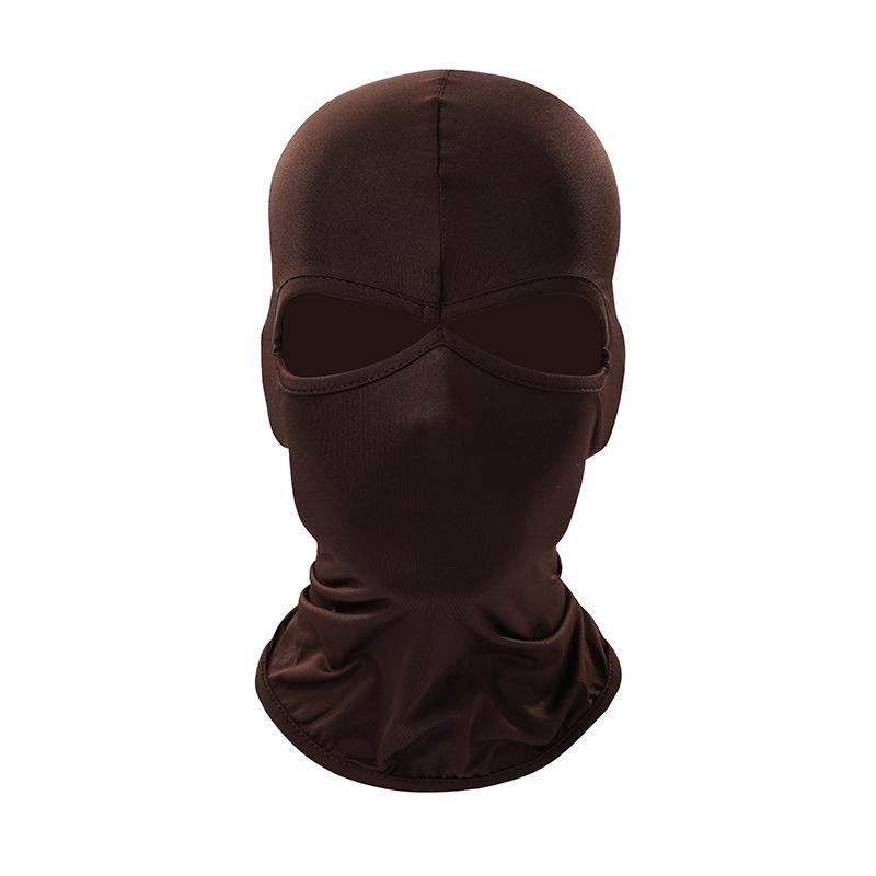 Балаклава с 2 отверстиями для мотоциклетной маски для лица, мотошлема, бандана с капюшоном, горнолыжная маска на всю голову, ветрозащитная маска для лица, мужская байкерская маска