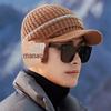 Men's Korean Style Knitted Wool Winter Hat & Velvet Earmuff Scarf Set for Cycling