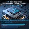 GZBOX Mini PC Маленький ПК, оснащенный Windows 11 Pro 12-го поколения Intel Alder Lake N100 Max Маленький ПК 8 ГБ памяти DDR4 128 ГБ SSD-накопитель Игровая консоль