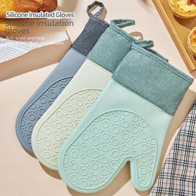 Силиконовые термостойкие кухонные перчатки — нескользящие, легко моются, для выпечки и использования в микроволновой печи