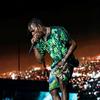 Синяя светящаяся в темноте футболка с принтом черепов Astroworld от Juicy J и Travis Scott