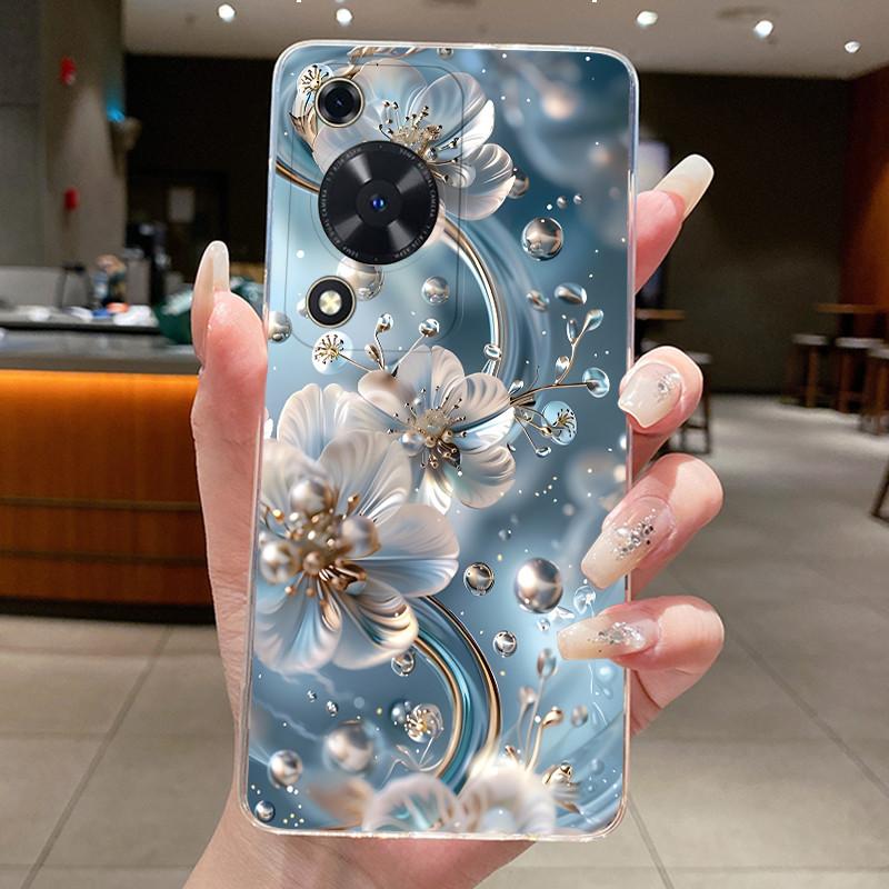 Для Huawei Nova Y63 Чехол NovaY63 Y 63 Чехол для телефона Прозрачный Силиконовый Модный Цветочный ТПУ Мягкие Чехлы для Huawei Nova Y72s Задние Крышки
