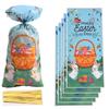 50Pcs Easter Bunny Candy Bags Large Capacity Cartoon Pattern Cute Cookie Candy Wrapping Bag Party Gift Bags