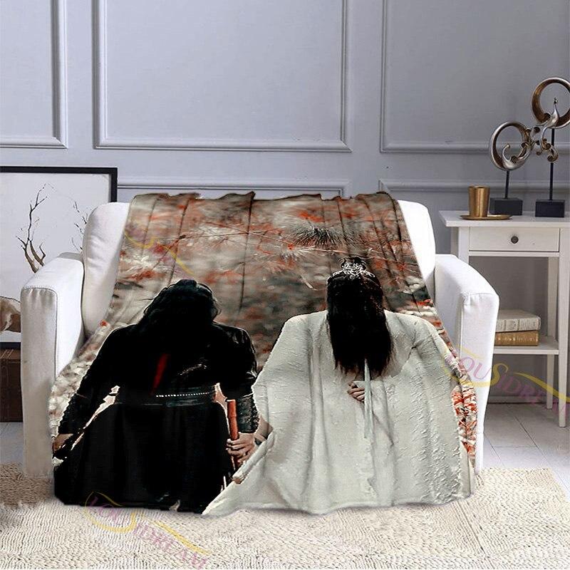 The Untamed Xiao Zhan Wang Yi Bo серия узорные фланелевые одеяла простыня для дивана покрывало Siesta покрывала для отдыха одеяло