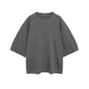 Kaslead New Women clothes Western Style Solid Loose Plain Weave Short sleeve Knitted Top 2142189