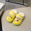 Съемная детская обувь с симпатичным зимним теплом и плюшем, теплая, хлопковая обувь, хлопковые тапочки