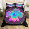 3D Psychedelic Mushroom Boho Mushroom Comfortable Duvet Quilt Cover Pillowcase Bedding Set Bedroom Decoration Home Textile