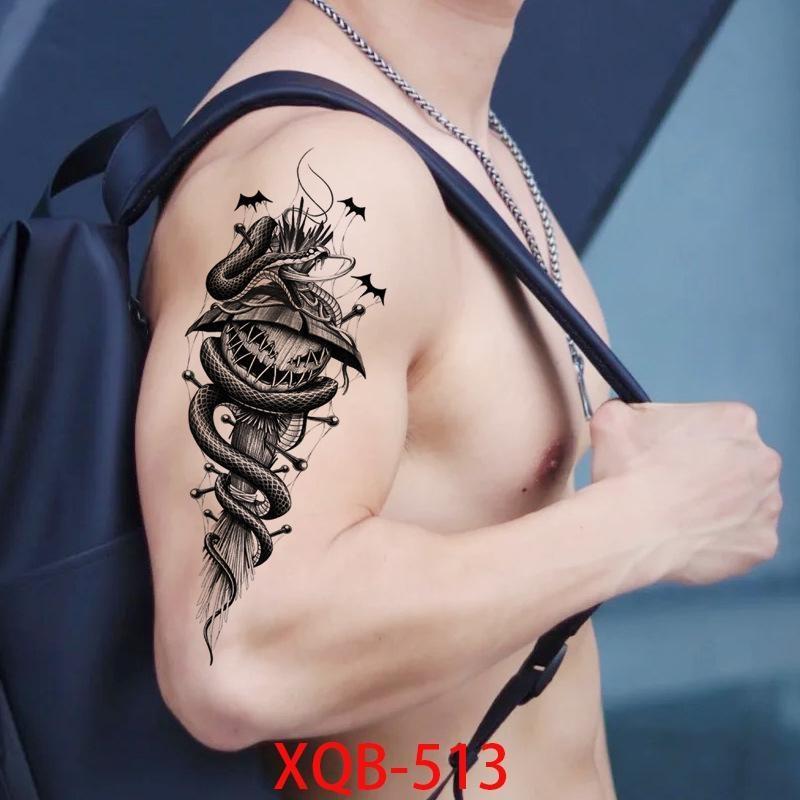 НОВЫЕ Татуировки Временные Водонепроницаемые Татуировки Наклейки Цветы Розы Татуировки Тела Искусство Руки Татуировки Волк Тигр Лев Грудь Татуировки Ноги Для Взрослых