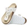 Birkenstock Gizeh Flower EVA Устойчивые к истиранию Устойчивые к истиранию Шлепанцы Женские Белые Узкие 1026735