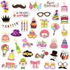 10/50 шт. милые наклейки на день рождения для ноутбука, велосипеда, автомобиля, багажа, дневника, забавные водонепроницаемые наклейки для детей, игрушек, наклеек, подарков, декора для вечеринок