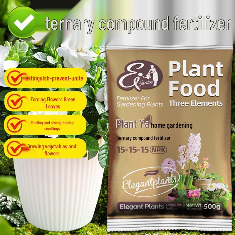 Flower Pot Fertilizer - Nitrogen, Phosphorus & Potassium Compound with Potassium Sulfate for Flowering Plants
