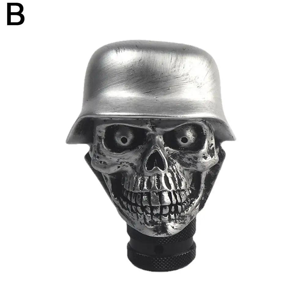 Новый шлем череп универсальный автомобиль ручка переключения передач рычаг для внедорожника кроссовера грузовика универсала хэтчбека купе C9B0