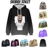 Skibidi Toilet Funny Casual Hooded Sweatshirt Creative Game Print Multiple Styles To Choose From