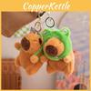 Keychain Capybara Plush Hat Cute Cartoon Backpack Toy Decoration Accessory 12cm