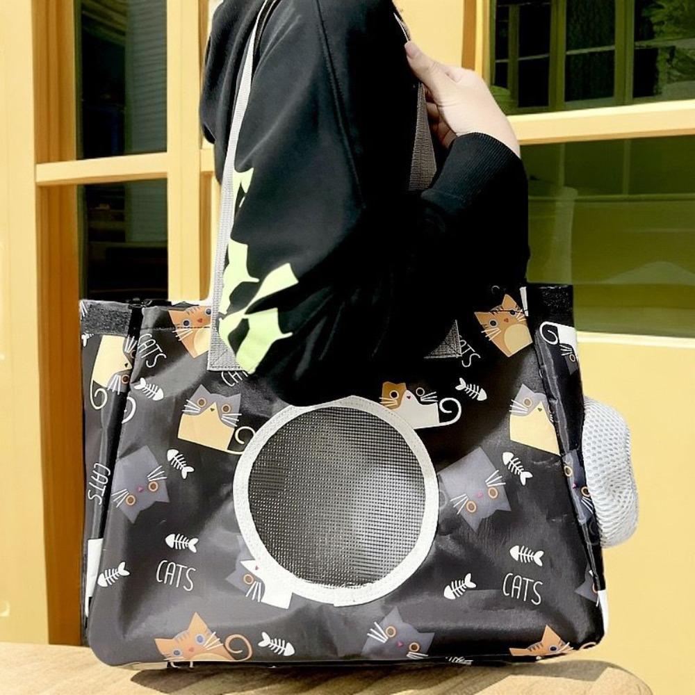 Portable Cat Carrier Bag Oxford Cat Carrying Bag Practical Pet Backpack  Outdoor Travel