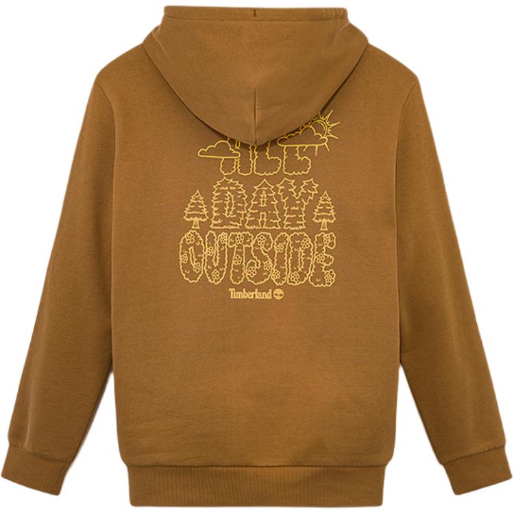 Timberland Hooded Casual Pullover Comfortable Sweatshirt Men Sweatshirt Dark-Wheat A43J5-EH2