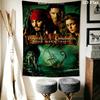 Pirates Caribbean Dead Man'S Chest Tapestry Fashion Print Wallmounted Atmospheric Background Cloth Background Cloth Homestay Soft Decoration Tapestry