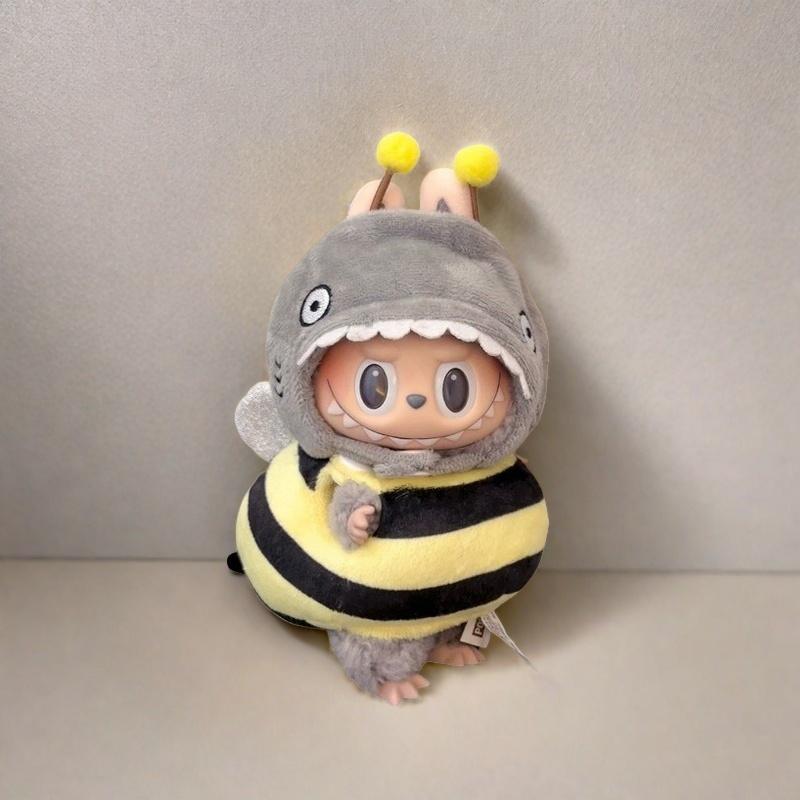 Mini Plush Doll'S Instant Noodle Bucket Clothes or Korea Kpop Exo 15-17cm Labubu Idol V1 V2 Overalls Set Clothing Gift