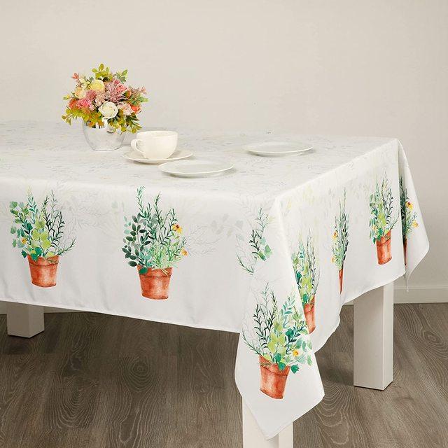 Маленькая свежая квадратная прямоугольная скатерть, подходящая для украшения кухонного стола, простой стиль, украшение скатерти с растениями