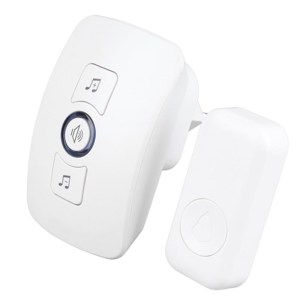 Wireless Doorbell Kit 32 Melodies 164yd Long Range Plug in The Elderly Pager