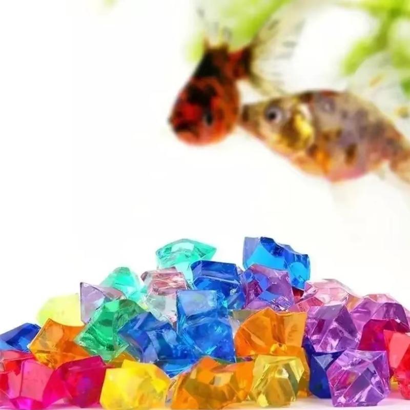 Acrylic Simulation Transparent Crushed Ice Stones Colorful Crystal Fish Tank Landscape Decor Materials DIY Handmade Accessories