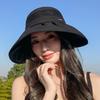 2025 Новое поступление K-стиль Мода На все случаи жизни Солнцезащитная шляпа Женская Защита от УФ лучей Маска для лица Солнцезащитная шляпа Шляпа-ведро с большими полями