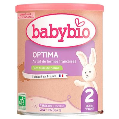 Babybio Optima 2 от 6 до 12 месяцев на органическом коровьем молоке из Франции 400 г