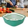 Кухонный дуршлаг, миска, двухслойная корзина для мытья овощей, утолщенный пластиковый сливной таз для кухни