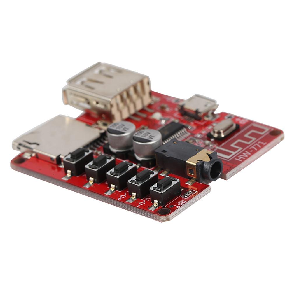 Аудиоприемник Bluetooth с USB и слотом для карт TF, DIY-модуль MP3, поддержка декодирования без потерь WAV+APE+FLAC+MP3