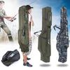 Outdoor Fishing Bag Portable Foldable Rod Reel Bag Pole Gear Tackle Tool Carry Case Carrier Travel Storage Camouflage Bags Organizer